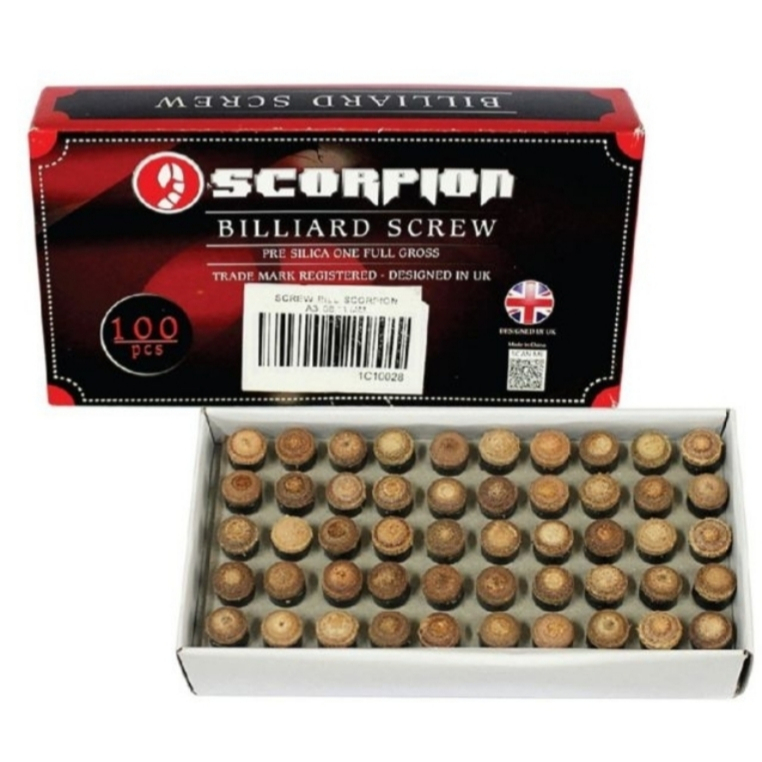 Master Tip Billiard Drat/Ulir /Screw Bill Ukuran 12mm/13mm Murah