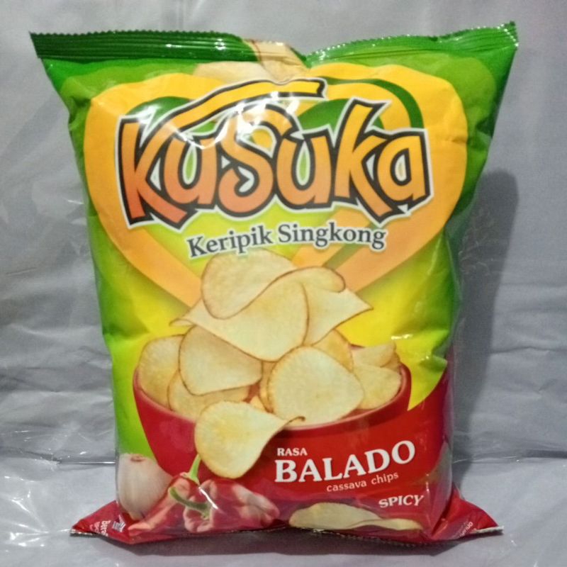 

Kusuka Keripik Singkong Rasa Balado 180g