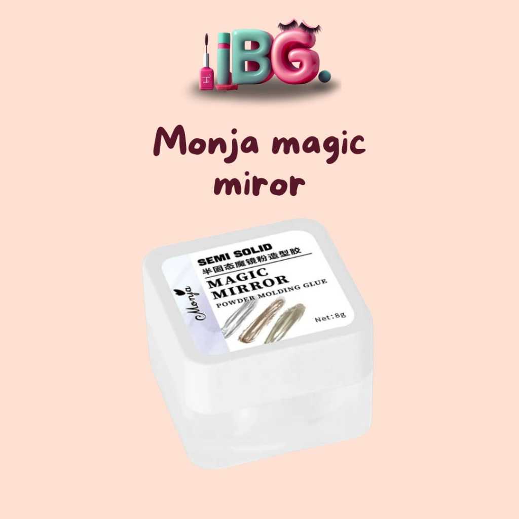 Monja Magic Mirror Powder Molding Gel Monja Magic Mirror Powder Gel Monja Molding Mirror Chrome 2D