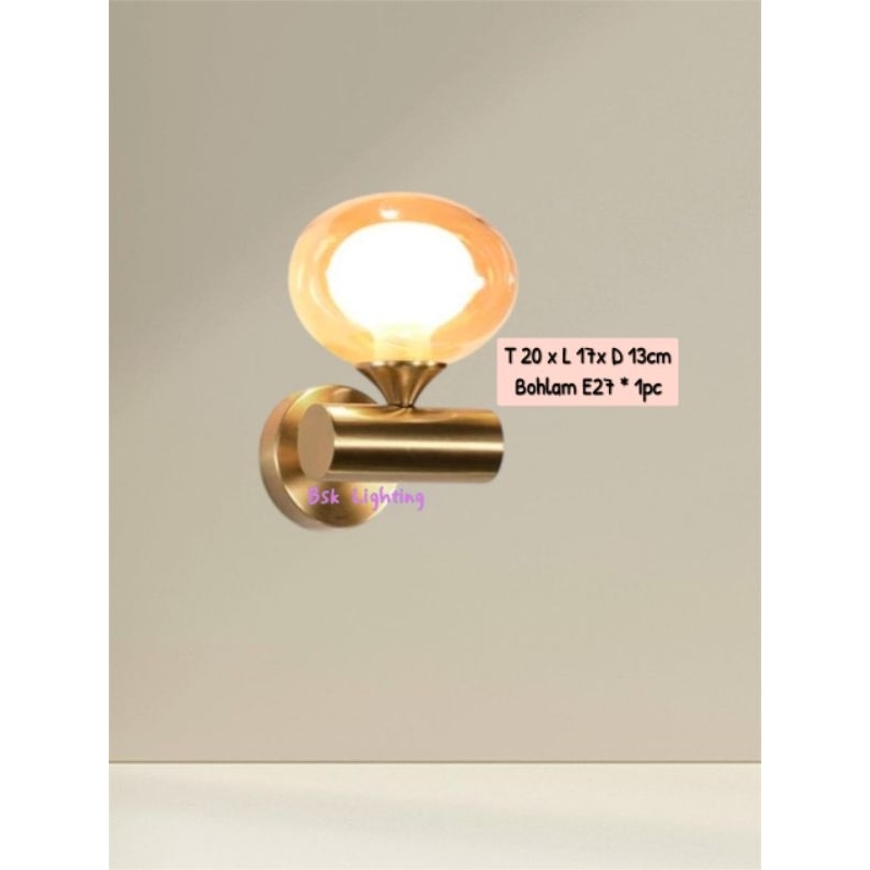 Lampu dinding Minimalis Modern/Lampu kamar/Lampu dinding klasik modern/wall lamp/Lampu dinding bronz