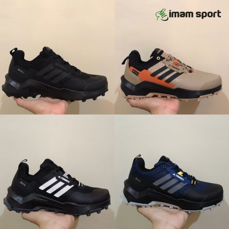 ADIDAS TERREX AX4 HIKING SHOES BLACK ORANGE NAVY BROWN