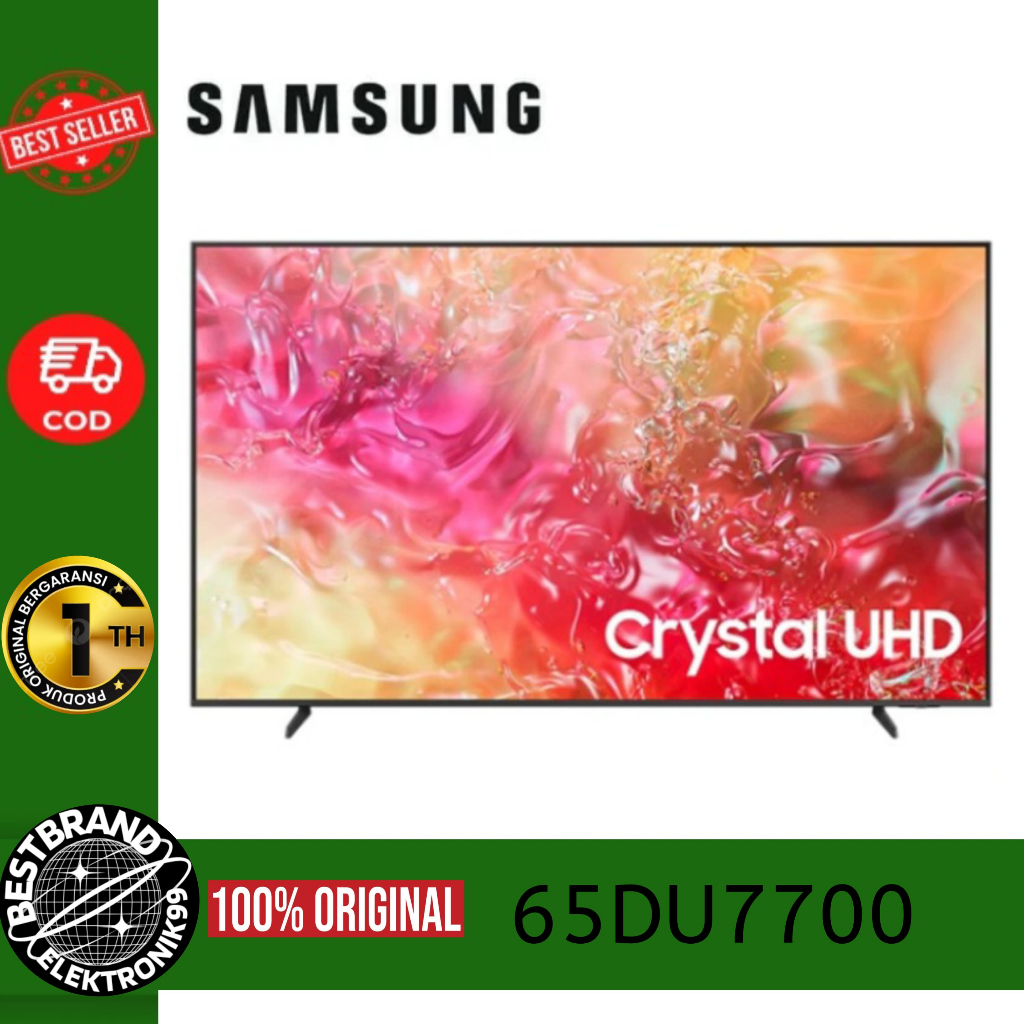 SAMSUNG 65DU7700 LED 65INCH CRYSTAL UHD 4K PURCOLOR SMART TV UA65DU7700