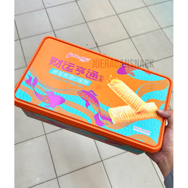

READY TERMURAH INSTANT ORI CHINA Golden Fuji Egg Roll Salty Yolk Box 208gr
