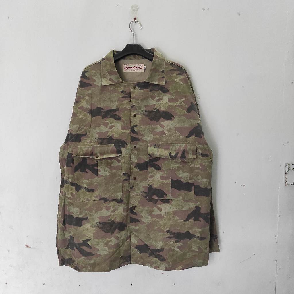 Kemeja Outer Camo Rugged House size XL