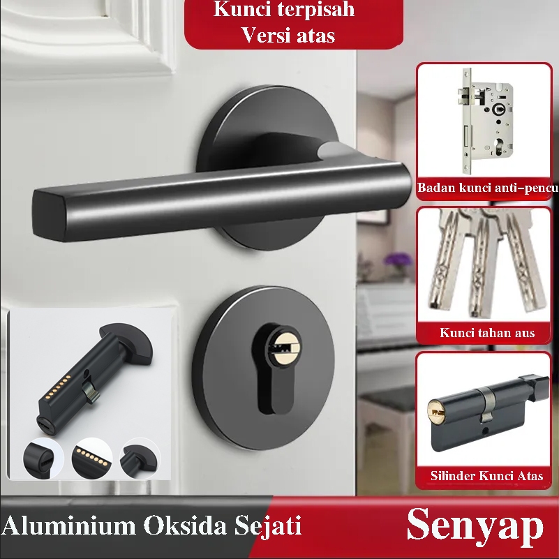 Kunci Pintu Rumah /Gagang Pintu /Kunci Pintu Set Stainless Steel /Handle Pisah Pintu Rumah