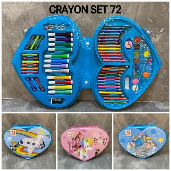

(AS) CRAYON SET 72PCS LOVE / PENSIL WARNA CRAYON SET MEWARNAI / ALAT MENGGAMBAR DAN MELUKIS ANAK