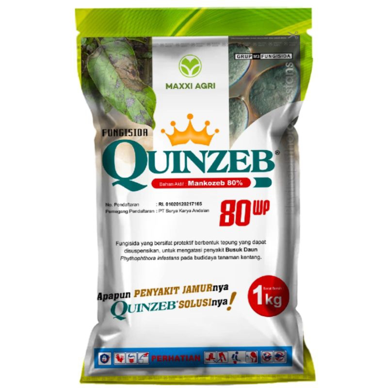 Fungisida QUINZEB (Ba : Mankozeb) 80 WP
