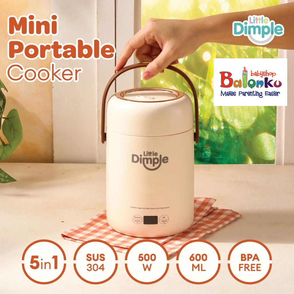 Little Dimple Mini Portable Cooker - Alat Masak Mpasi - Rice Cooker