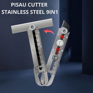 

Pisau Cutter Besi 9in1 Stainless Steel / Cutter Stainless Steel