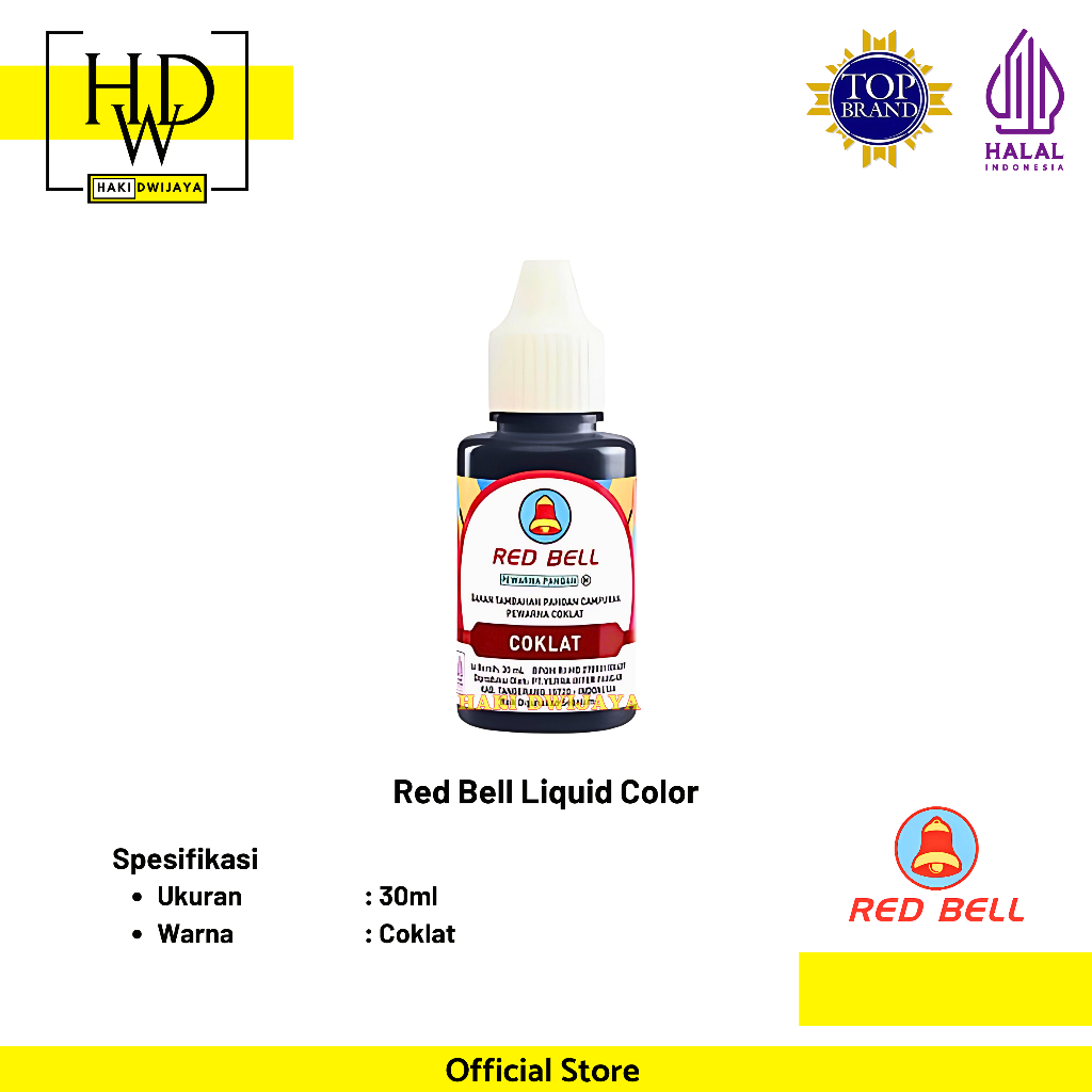 

[30ml] Red Bell Liquid Color Coklat