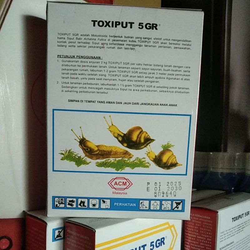 Toxiput 5GR racun siput moluskisida