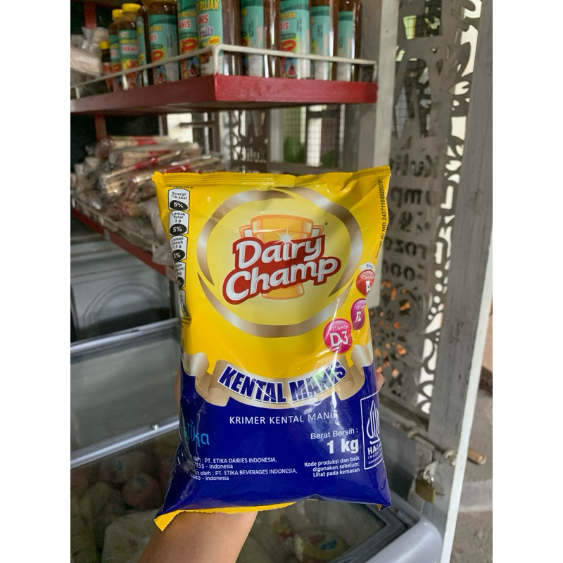 

Dairy Champ Susu Kental Manis berat 1kg