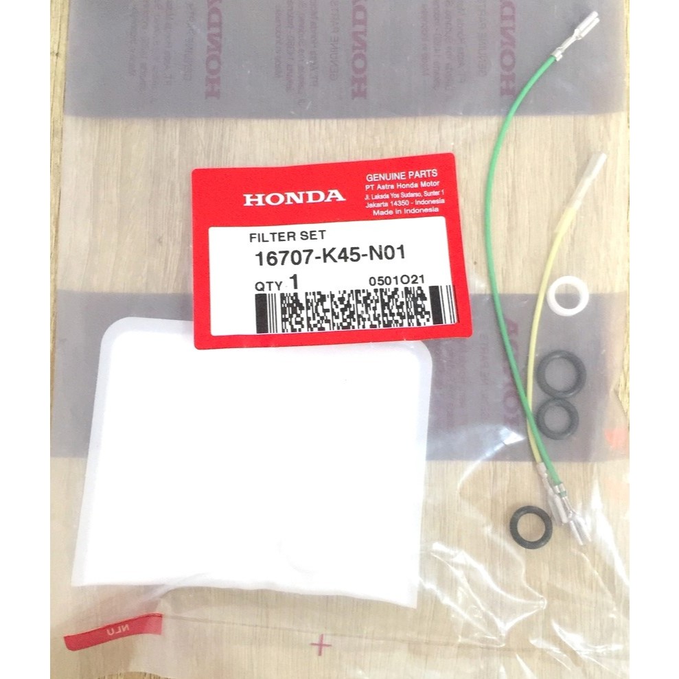 Filter Set (Saringan Bahan Bakar) Honda CBR 150R K45G, CRF 250 Rally ORI HONDA 16707K45N01