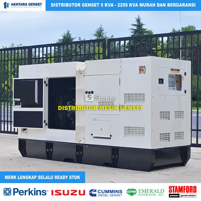 Genset silent Perkins 350 Kva - Distributor Genset Silent Perkins