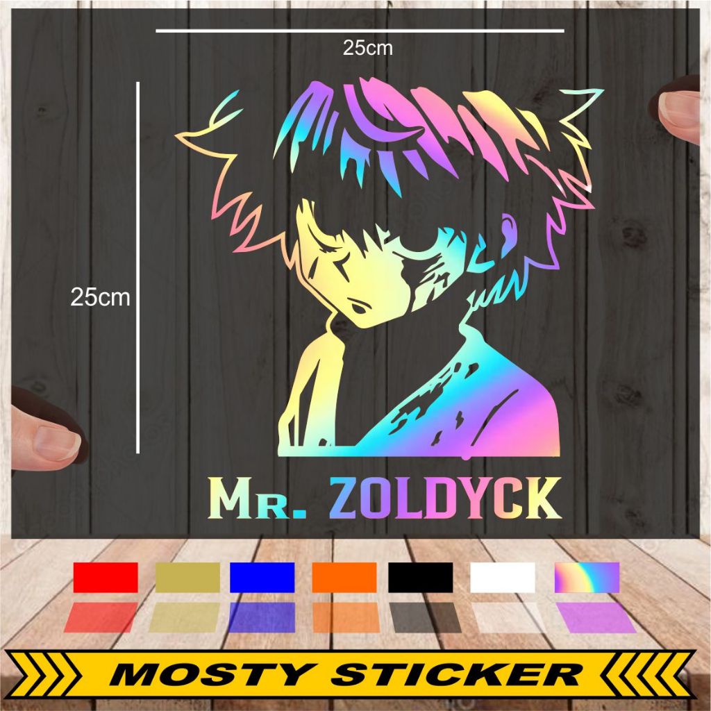 cutting sticker killua zoldyck
