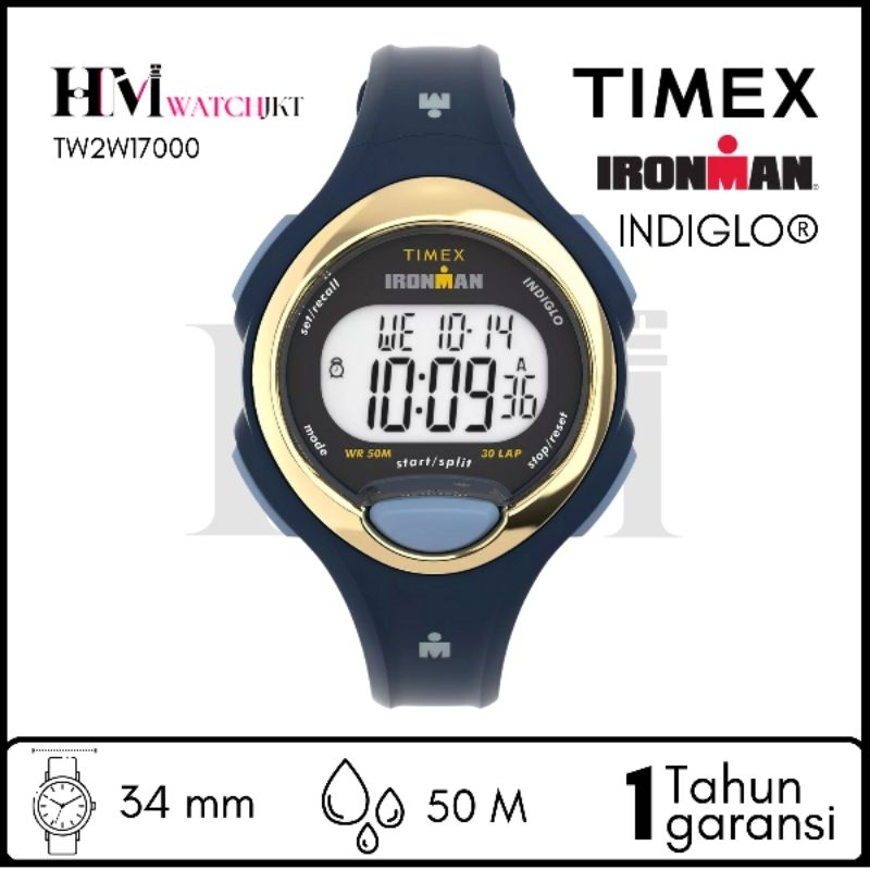 TIMEX TW2W17000 IRONMAN Essential Jam Tangan Wanita Original Digital Antiair