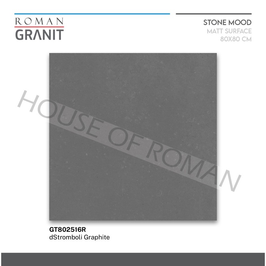 ROMAN GRANIT dStromboli Graphite 80x80 GT802516R ROMAN GRANIT