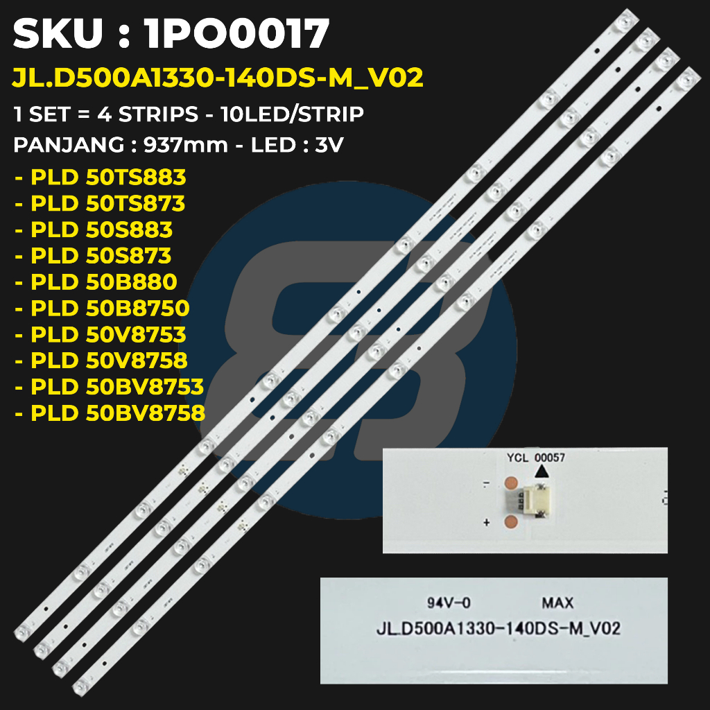 Backlight TV POLYTRON 50 Inch PLD-50TS883 50TS873 50S883 50S873 50B880 50B8750 50V8753 50V8758 50BV8