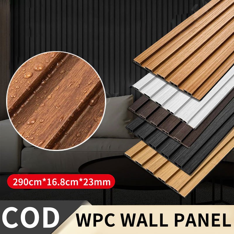 Wood Panel Dinding Anti Rayap Panel Dekorasi Dinding Panel Dinding Pvc