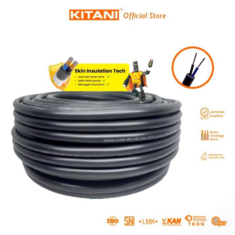 KITANI SMG - NYY 2x1.5 mm² - Kabel Tembaga Kawat
