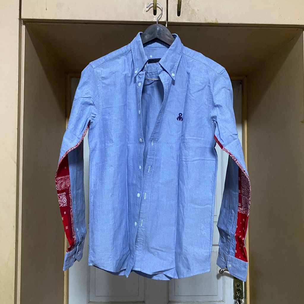 Sophnet Shirt Long Sleeve Chambray Paisley