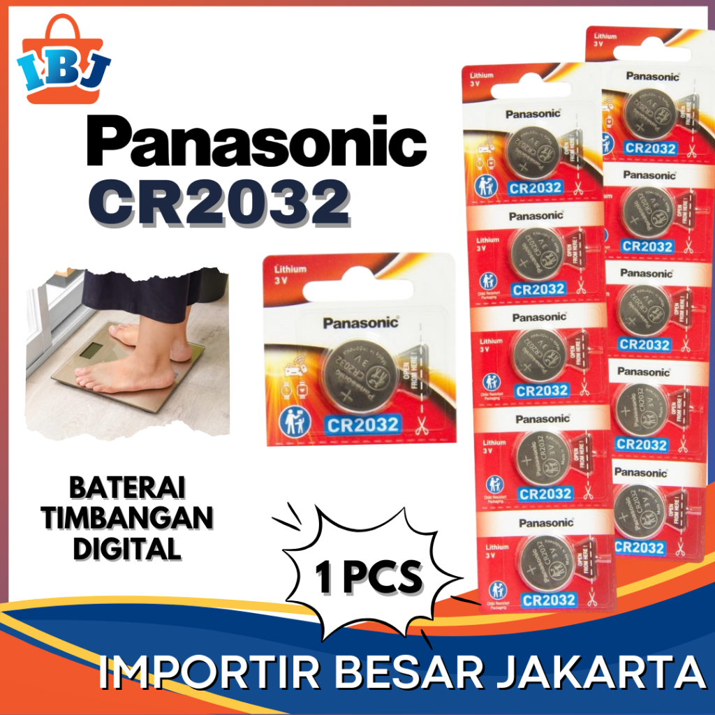 BISA COD Baterai Batre Batrai Batrei CMOS Panasonic CR2032 Laptop PC Baterai Timbangan Digital badan