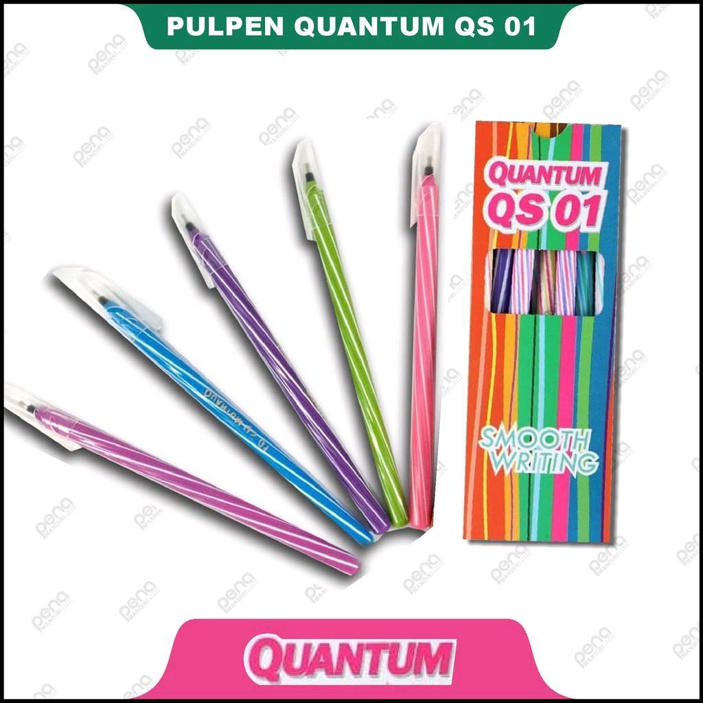 

[1 Pak Isi 12] Bolpen / Pulpen Quantum QS- 01 ( HARGA 1 PAK) Stationery