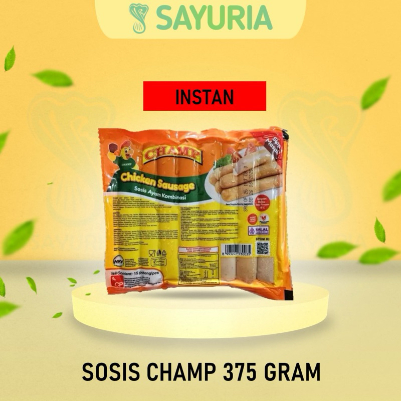 

CHAMP SOSIS AYAM 375 gr [INSTAN ONLY]