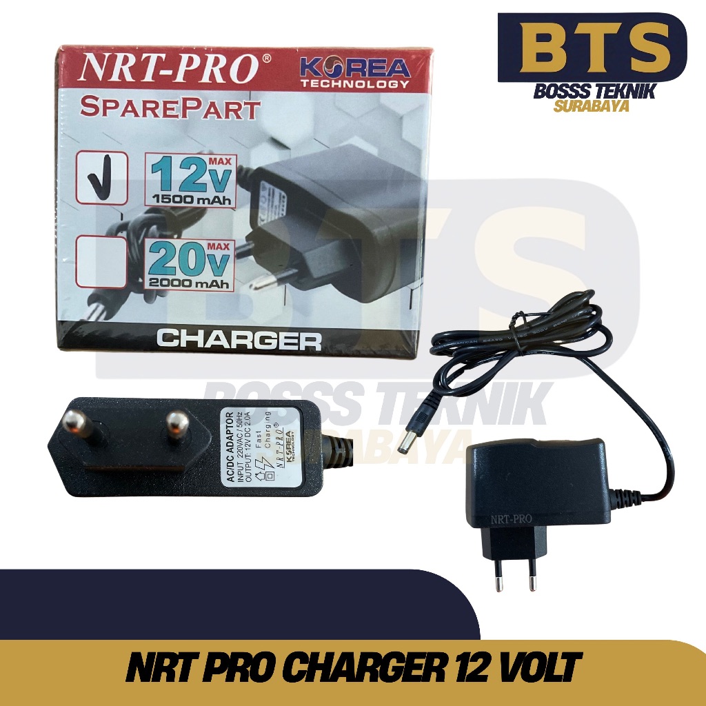 Adaptor Charger NRT-PRO  12V Cas Mesin Bor Cordless Drill Cas an Bor  Baterai Batre Adapter DC330 DC
