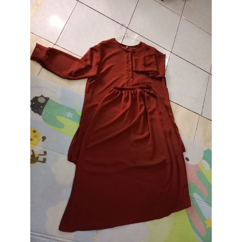 One set gamis rok syar'i