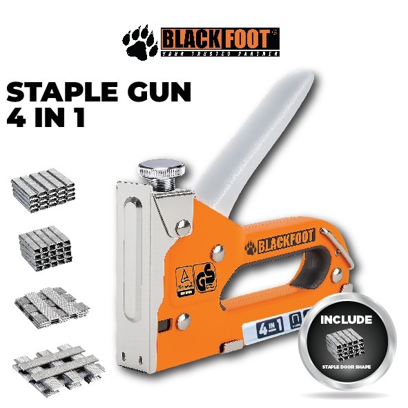 TERLARIS! Blackfoot Staples Gun 4 IN 1 Alat Tembak Steples Hekter Tembak