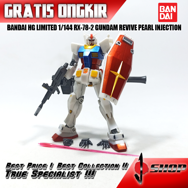 BANDAI HG LIMITED 1/144 RX-78-2 GUNDAM REVIVE PEARL INJECTION LTDHG458