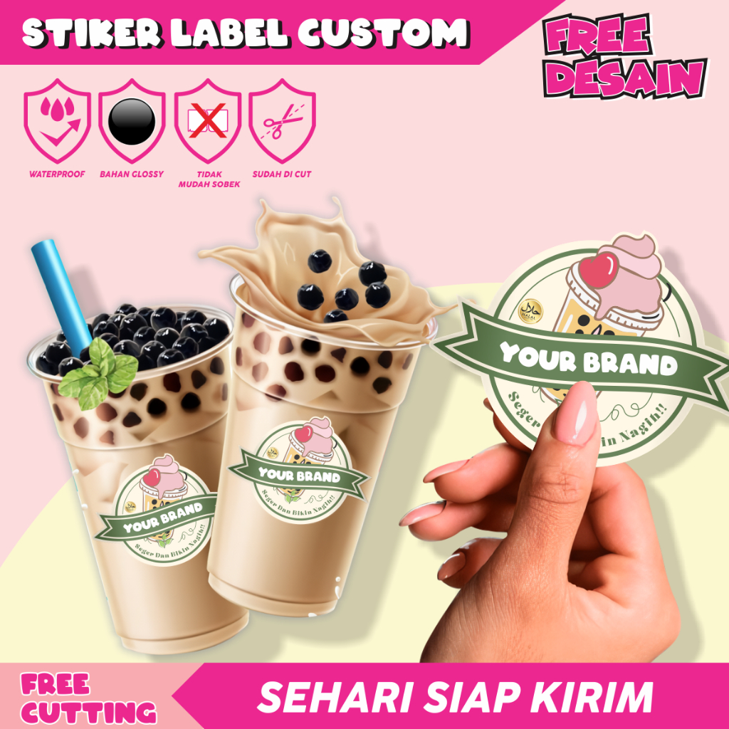 

Print & cut Stiker label custom makanan dan minuman stker label custom