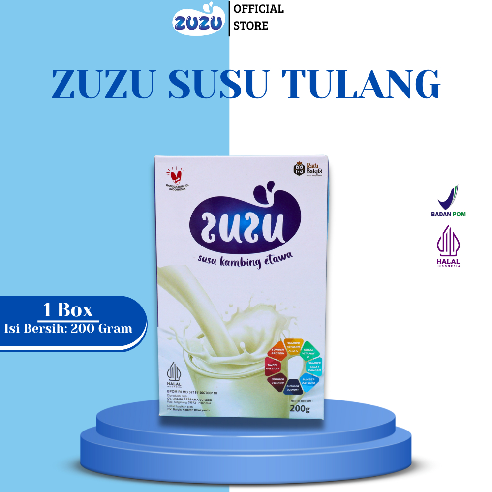 

ZUZU - Susu Kambing Etawa 200 Gram 1 Box