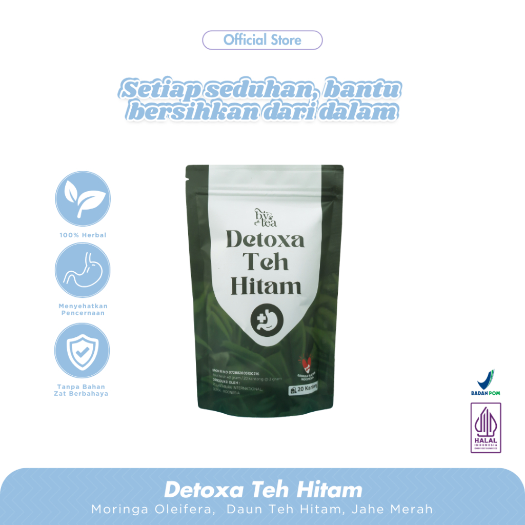 

ByTea Detoxa Teh Hitam 1 PCS - Teh Detox Turunkan Berat Badan Melancarkan Pencernaan BPOM