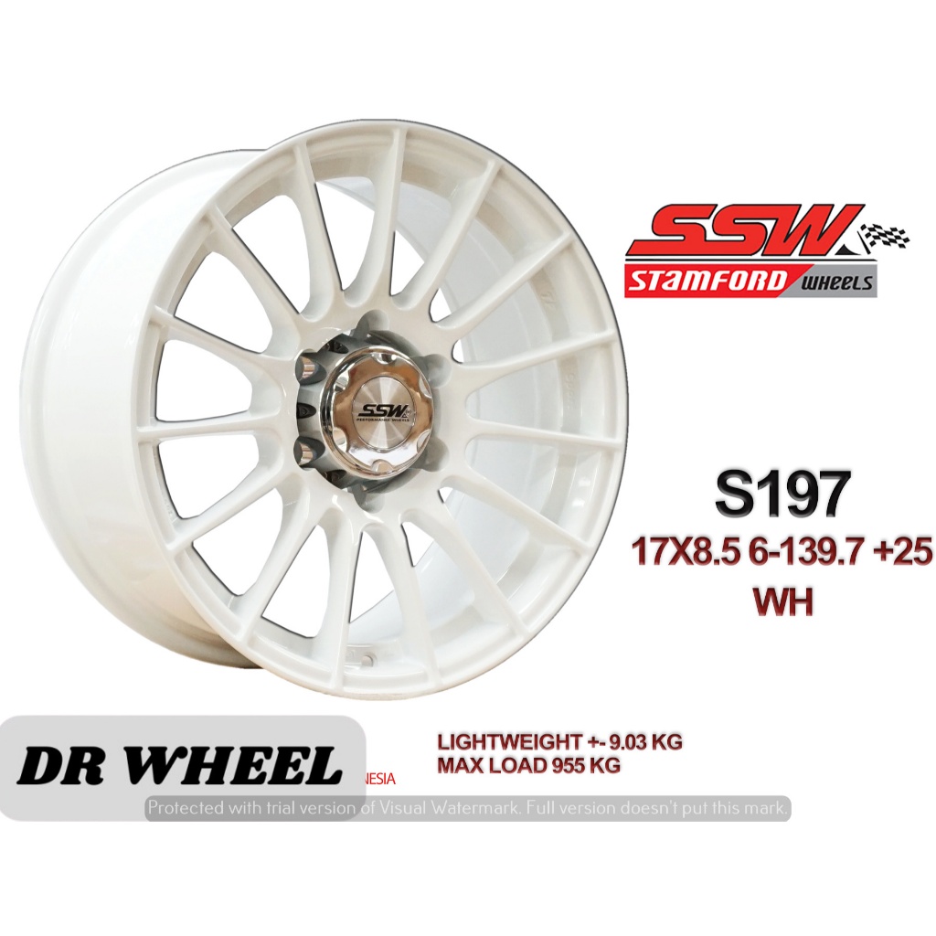 Bisa tuker tambah velg mobil model offroad murah ring 17 ori thailand velg kuat lubang 6x139,7 warna