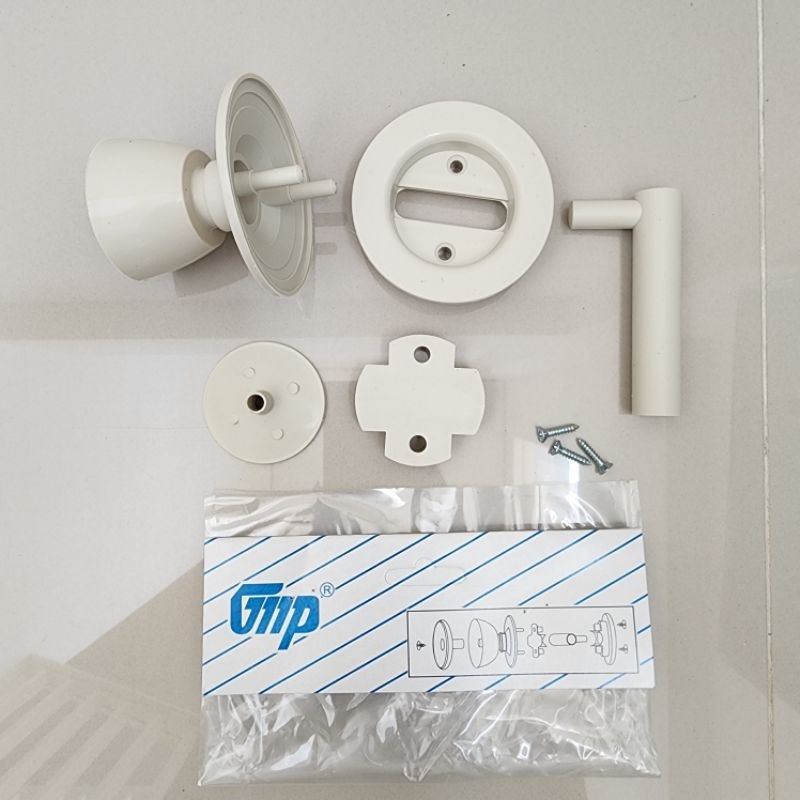 HANDLE PINTU KAMAR MANDI PLASTIK / KUNCI PINTU KAMARMANDI GMP / KUNCI PINTU BULAT PLASTIK