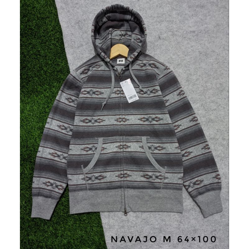 hoodie uniqlo zipper navajo