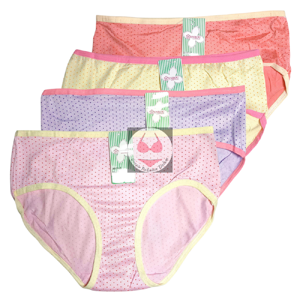 CD Celana Dalam Motif Bintik Tutul Remaja Perempuan Wanita Dewasa Ukuran L XL XXL