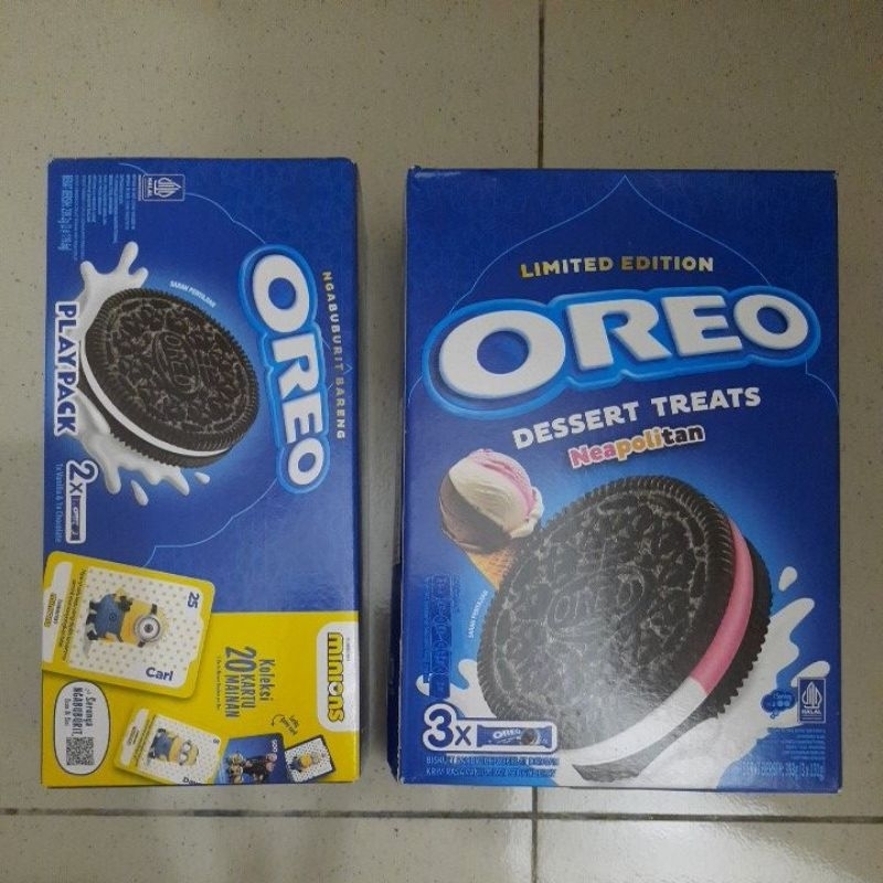 

Oreo Minion 239gram Neapolitan 393gram Biskuit