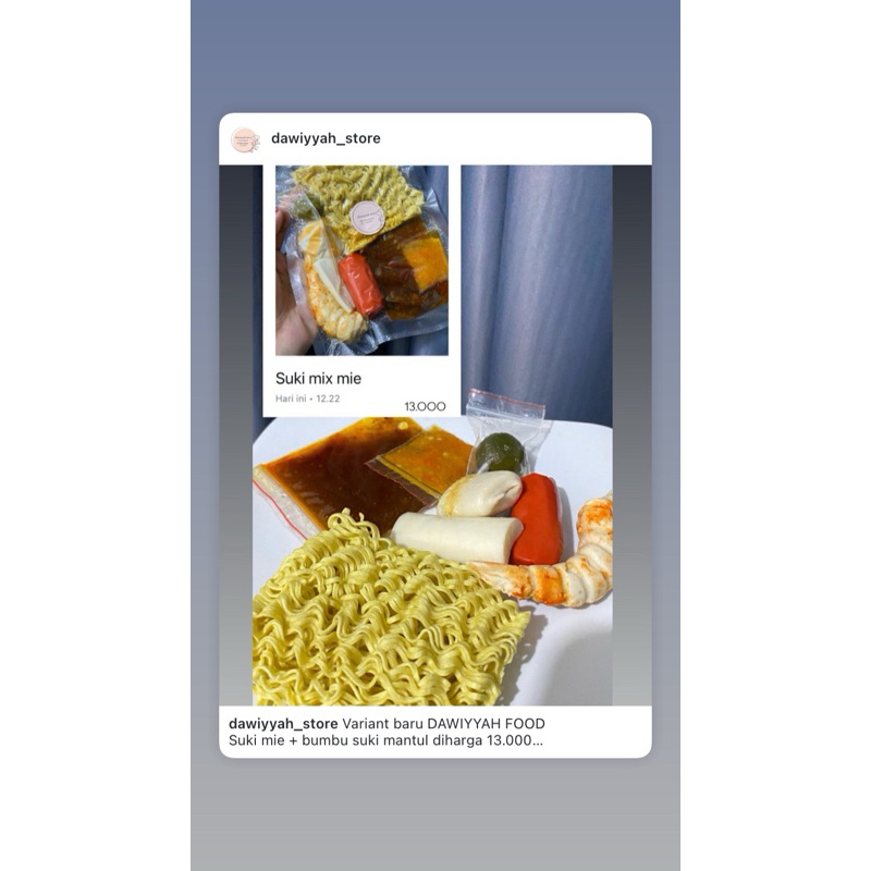 

frozeen food SUKI MIX MIE & TANPA MIE INSTAN DENGAN BUMBU YANG SEMPURNA LEZAT