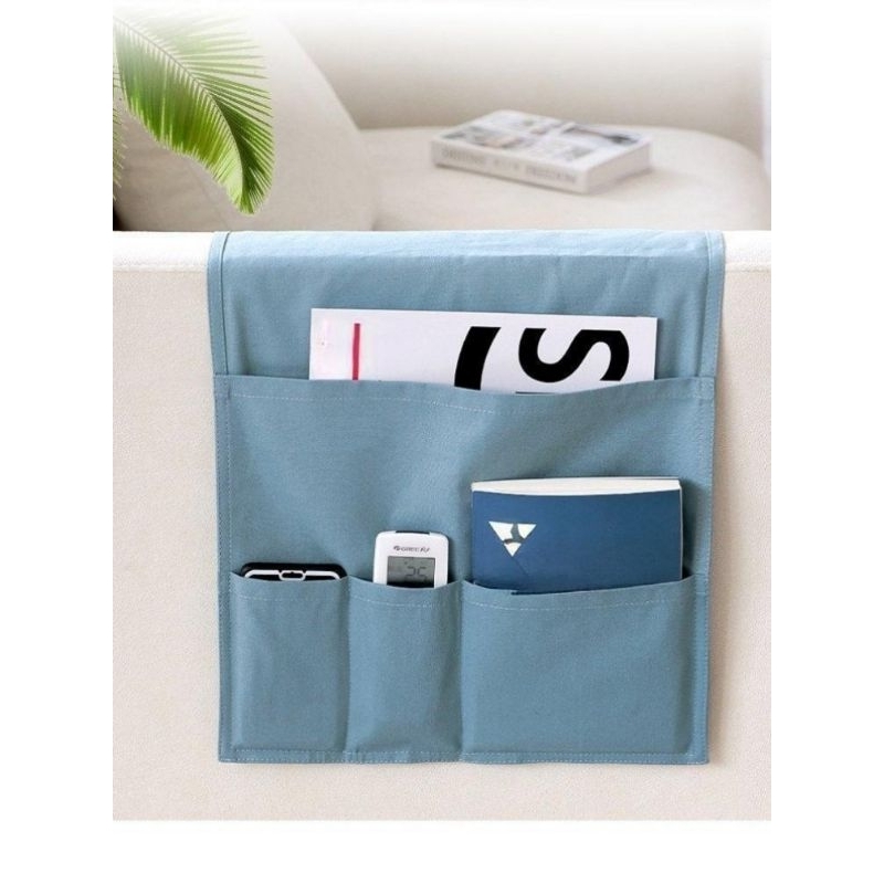 Kantung Penyimpanan Gantung Samping sofa,kursi,tempat tidur Organizer HP Remot Buku DLL