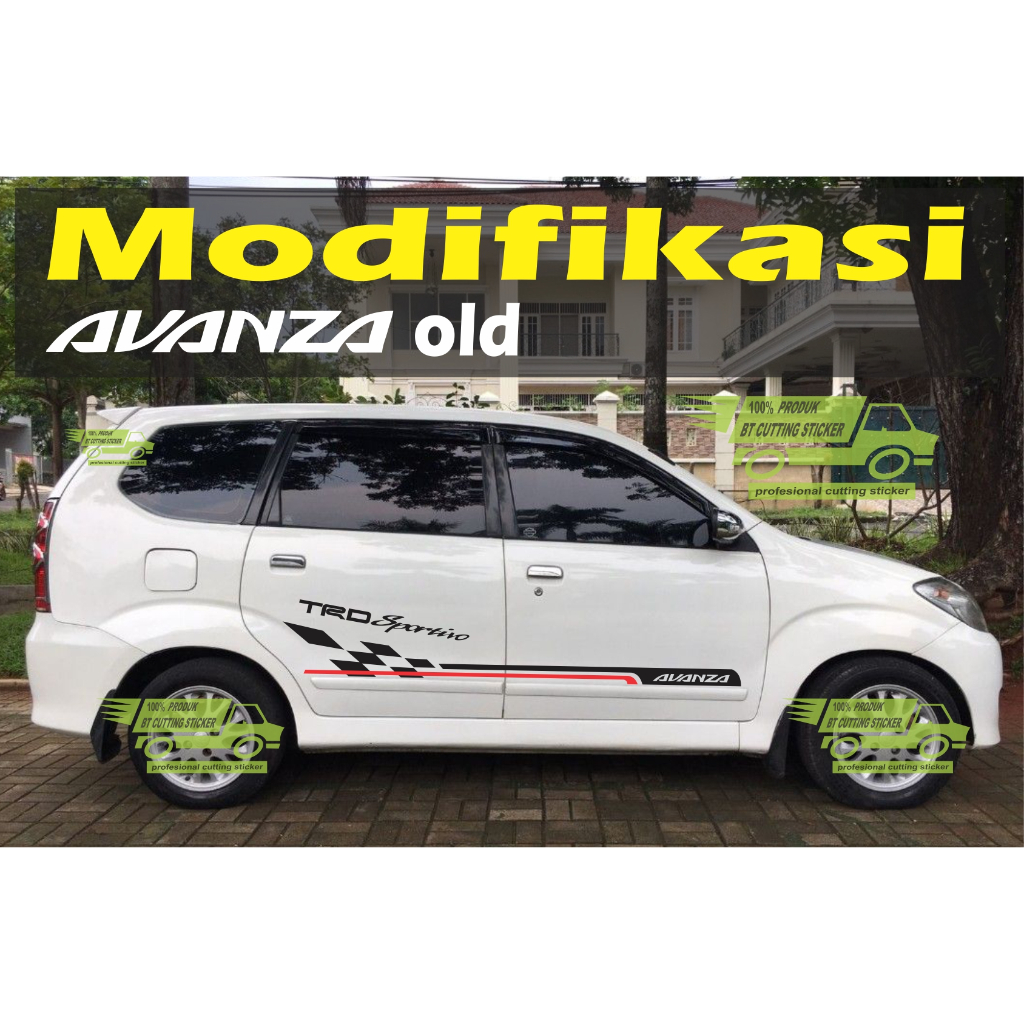 OLD6 Sticker toyota avanza old tahun 2003 - 2011 / stiker mobil xenia / striping mobil avanza old