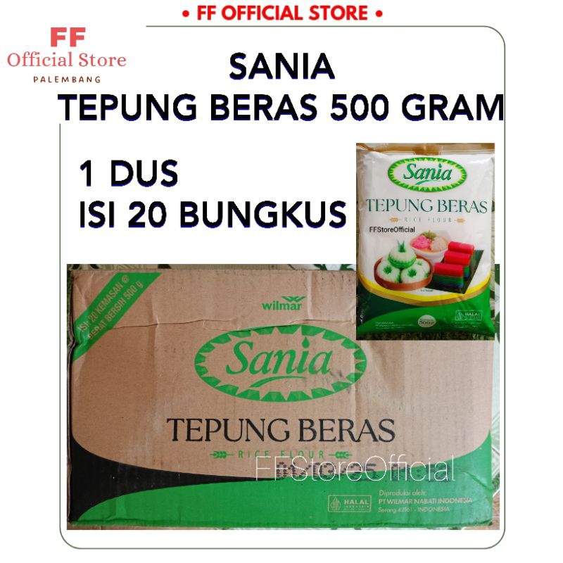 

SANIA Tepung Beras Kemasan 500 Gram x 20 Pcs