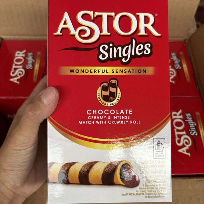 

Astor Singles (Kemasan Baru) 1 Box isi 20 pcs Wafer Stick Chocolate