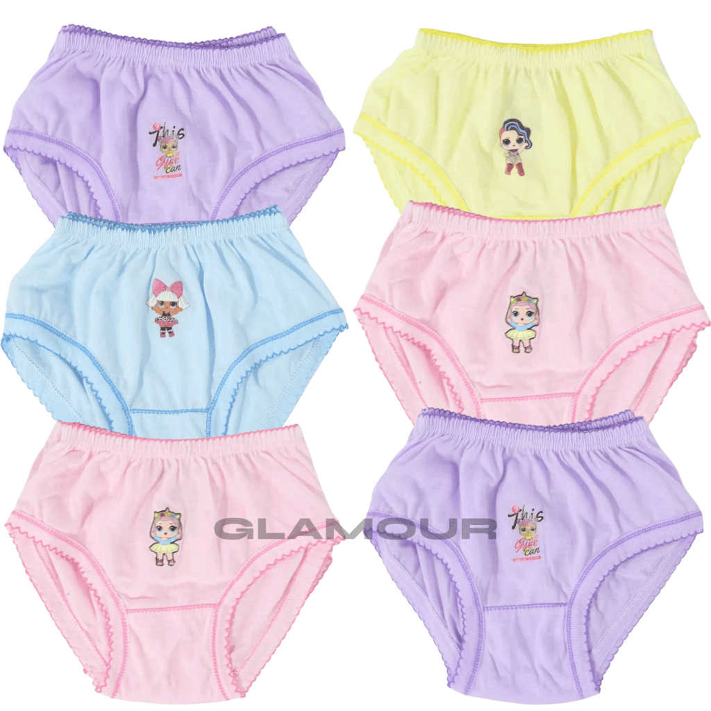 6 Pcs Celana Dalam Anak Perempuan Cd Anak Cewek Cangcut Bocah Bahan Katun