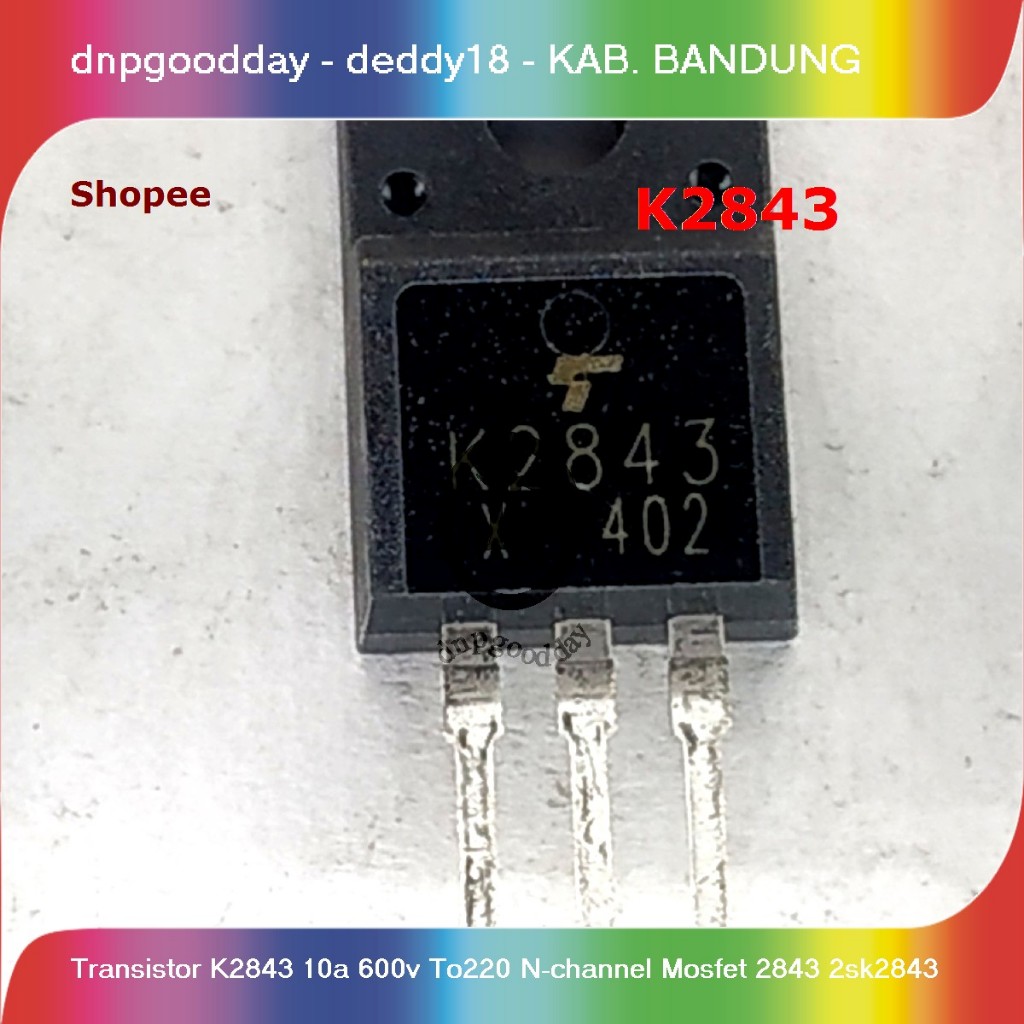 transistor k2843 10a 600v to220 n-channel mosfet 2843 2sk2843