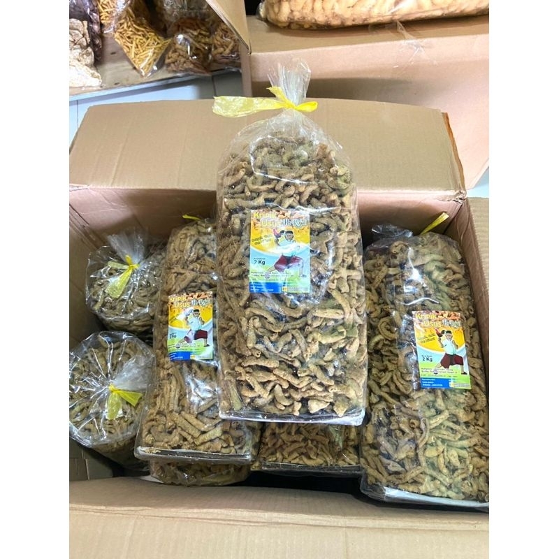 

Kripik usus ayam original daun jeruk / kripsus ori H ROJALI 1kg 2kg murah