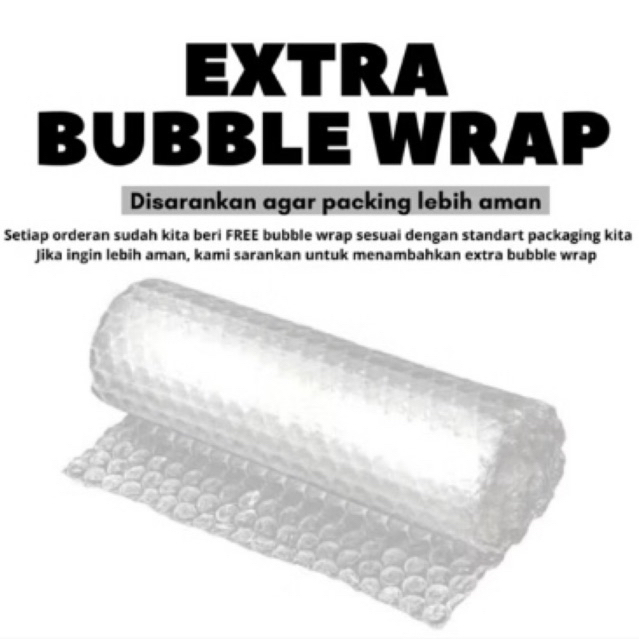 

extra bubble wrap paking lebih aman