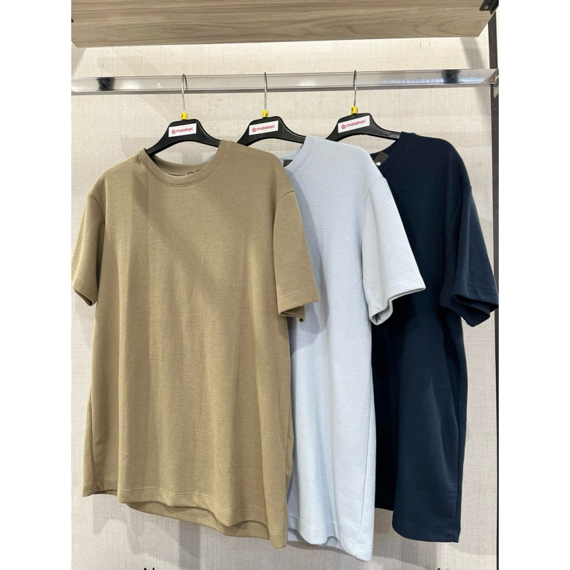 Cole kaos reguler fit polos bertekstur S-XL